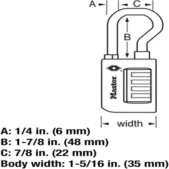 4696T, Pack of 2 TSA Approved Luggage Lock, 2 Pack, Set Your Own Combination, Bl