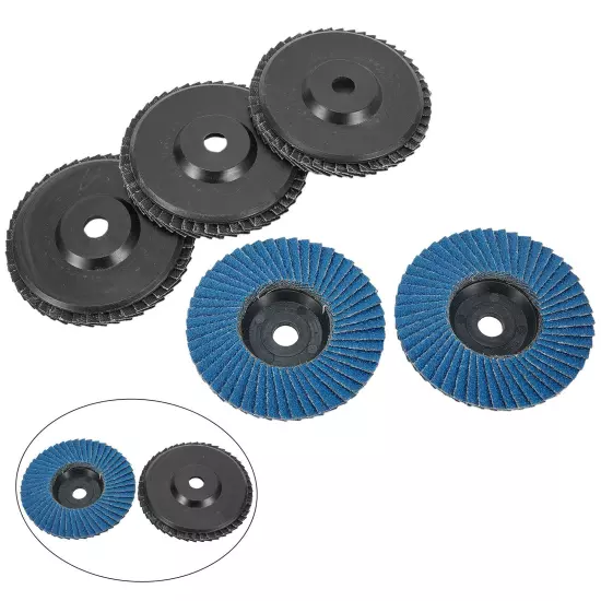 5pcs Grinding Discs Blue Flap Flat For Angle Grinder Wheels Zirconium Corundum