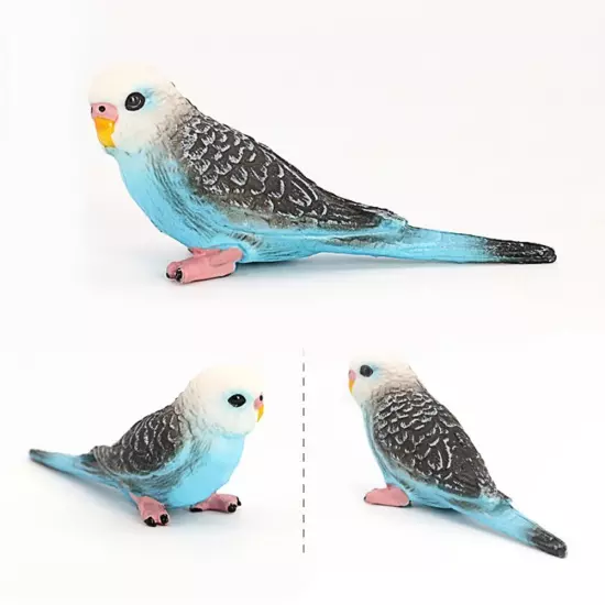 Parrot Animal Mod Budgie Parrot Bird Figurine Parakeet Birds Garden Orname D1P0