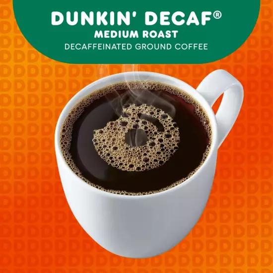 Dunkin’ Decaf Coffee, Medium Roast, Keurig K-Cup Pods, 22 Count BoxDunkin’ Decaf