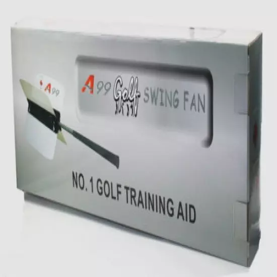 A99 Golf Power Swing Fan Training Practice Indoor Outdoor Aid (M/L, Both Handed)