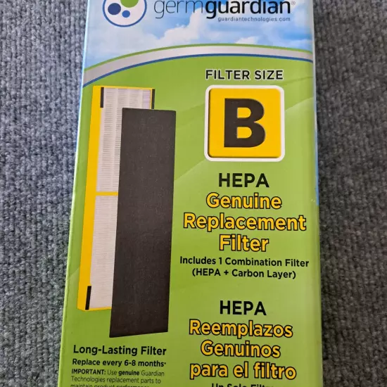 Germ Guardian FLT4825 True Hepa Genuine Air Purifier Size B Replacement Filter 