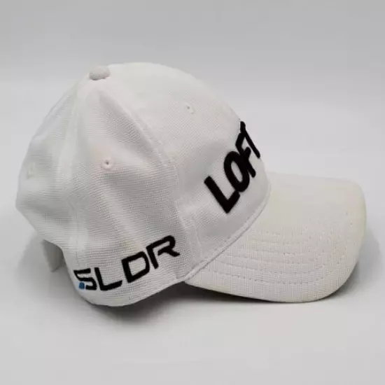 TAYLORMADE ADIDAS GOLF HAT, SLDR, LOFT UP+, WHITE, ADJUSTABLE