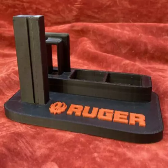 Custom Gun Display Stand Rack Pedestal for Ruger SR22 FREE Magazine Speed Loader