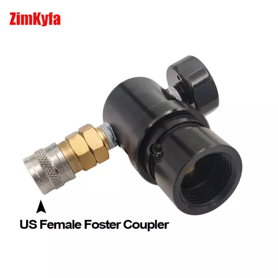 Adjustable HPA Micro MR GEN2 Regulator W/US Foster Coupler & Remote Hose 200psi