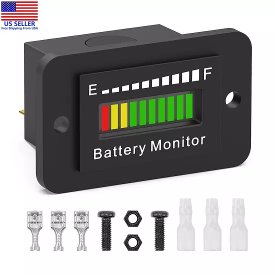 1x 36V Battery Indicator waterproof for EZGO Club Car Yamaha Golf Cart Meter USA