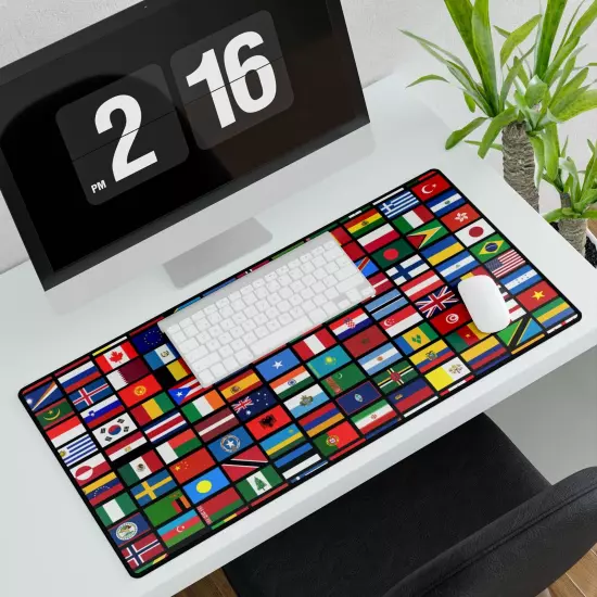 144 Flags of the Countries of the World, International Gift Desk Mats