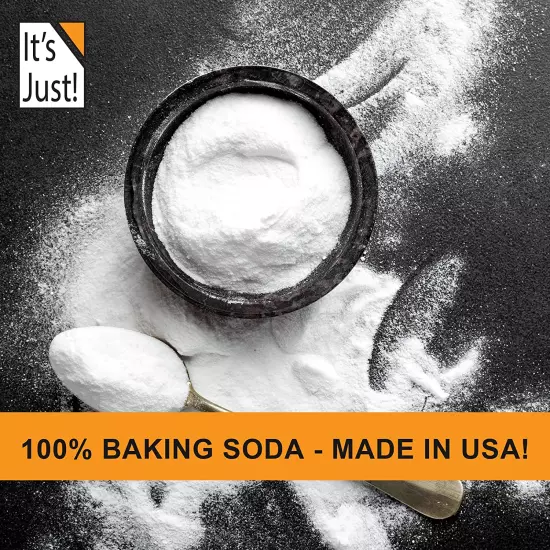 Baking Soda 100% Pure Sodium Bicarbonate Food Grade Non Gmo Made in Usa1.25Pound