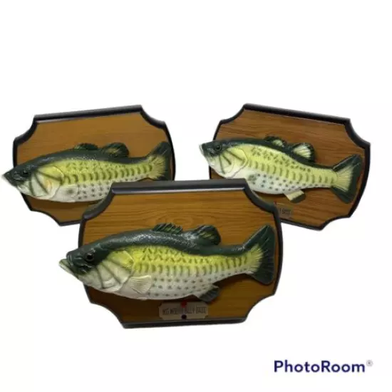 (3) 1999 Gemmy Big Mouth Billy Bass Singing Fish 2-Works 1-Works Random