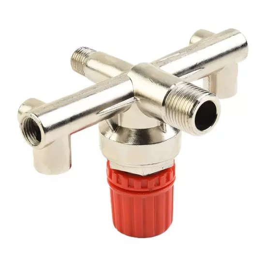 Double Outlet Tube Air Compressor Switch Pressure Regulator Valve Fitting-Part