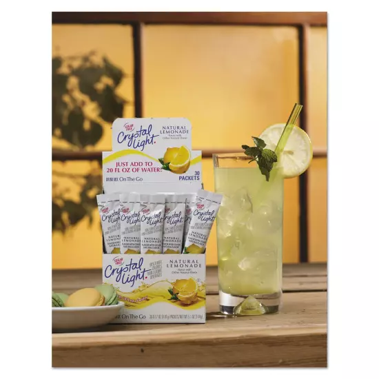 Products -Flavored Drink Mix, Lemonade, 30 8-Oz. Packe Beverages, PACK of 1, Yel