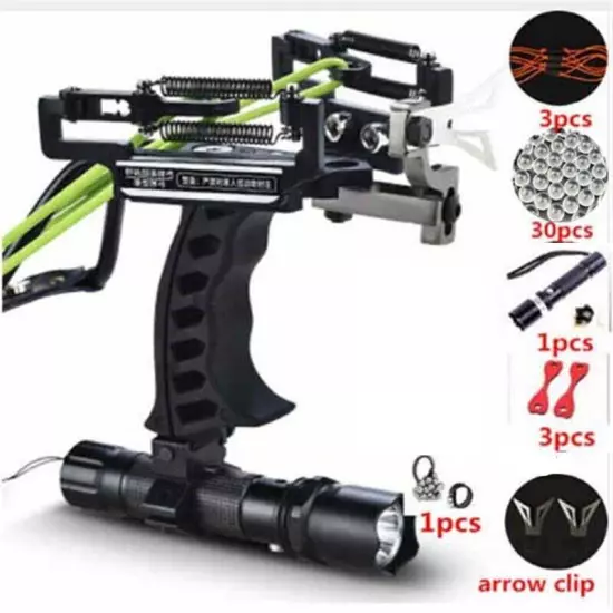 Laser Slingshot Hunting Fishing Bow Powerful Slingshot for Shooting Crossbow Bow