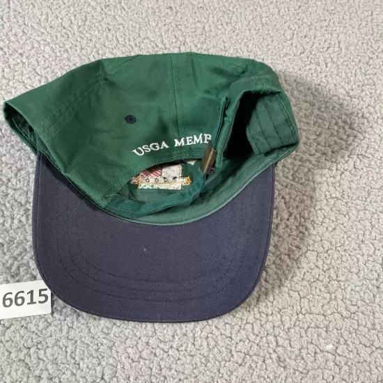 Vintage Golf Hat 100th US Open Pebble Beach 2000 USGA Member Green Blue