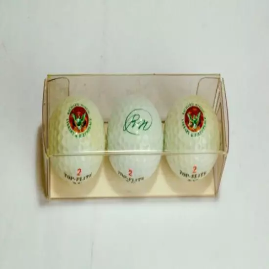 Nixon Library and Birthplace SPAULDING Set of 3 New Golf Balls Never Played