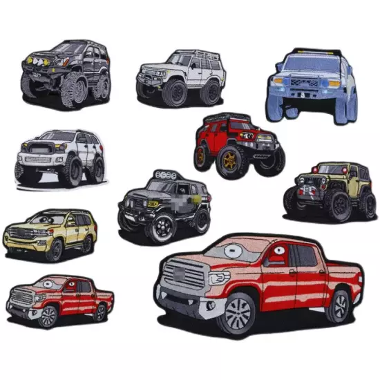 10 Style Offroad Vehicle Series Embroidered Patch Tundra Sequoia JEEP 4 RUNNER