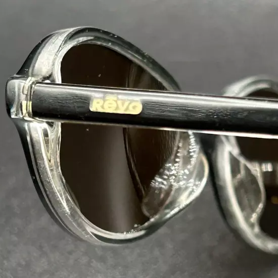 Revo 1118/061 VTG Sunglasses Black Flex Reflective France Used w/ Case