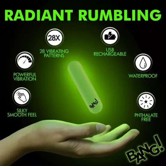 Glow-in-the-Dark Silicone Bullet