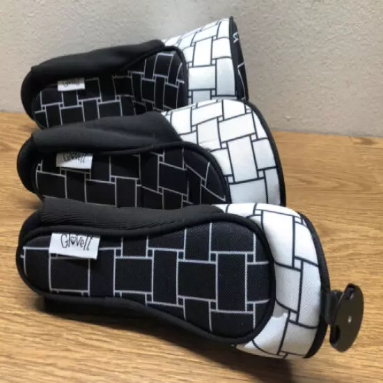 New Glove It Womens Golf Set of 3 Club Head Covers Basket Weave CC256 Ladies