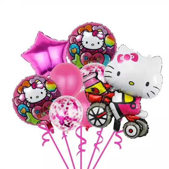 Hello Kitty 10pcs Party Balloon Set, perfect for any celebration, Kawii Cute!!