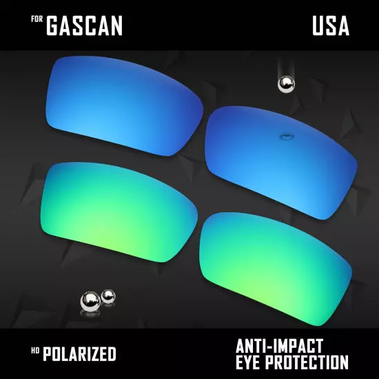 Anti Scratch Polarized Replacement Lenses for-Oakley Gascan OO9014 Options