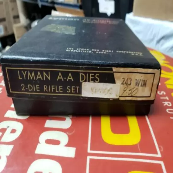 Vintage Lyman A-A 2 Die Rifle Set .243 WIN Winchester