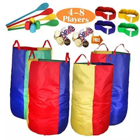 CWLAKON Outdoor Games, Potato Sack Race Bags for Kids Adults, Egg Pack of 24