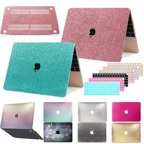 Shinny Glitter Rainbow Hard Case KB Cover For New Macbook Pro Air 11 13 14 15 16