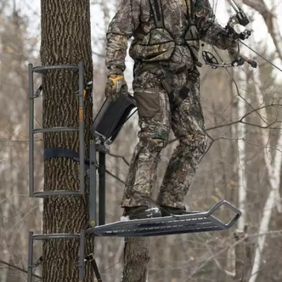 RE562 Rivers Edge Flip Up Seat Big Foot XL Hang On Tree Stand Rogue Hunters