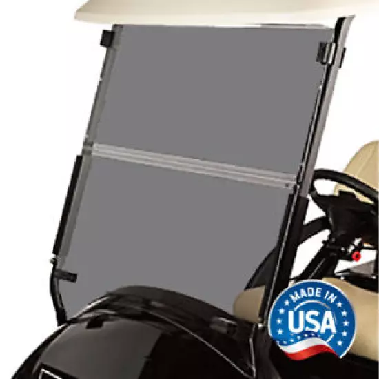 Club Car Precedent (04-21) Golf Cart Fold Down Windshield - Tinted