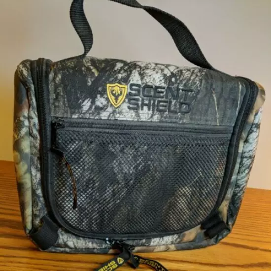 Scent Shield Guide Toiletry Bag Hunting Camo w/ Travelon 4 Smart Tubes 2111009