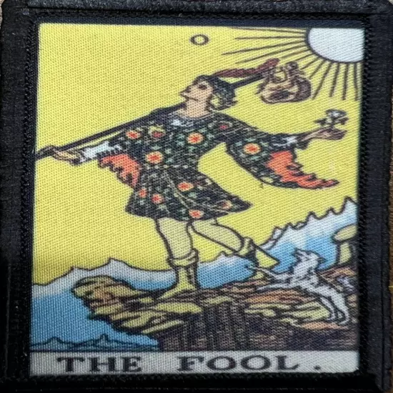 The Zero of F_cks Funny Tarot Card Morale Patch Tactical Military Airsoft patch