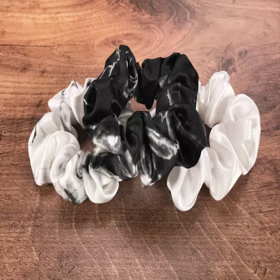 Celestial Silk Scrunchies for Hair - Pure Mulberry Silk Hair Ties 3 Piece Set