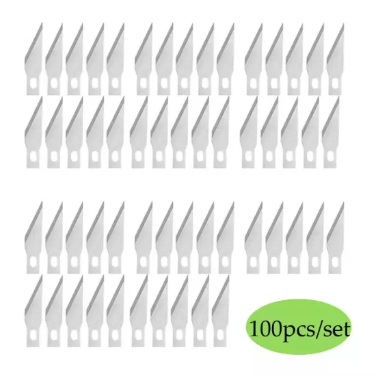 50/300pcs Precision Craft Knife Blades Refill Hobby Knife Blades for Art Carving