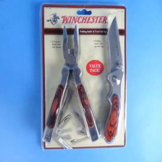 WINCHESTER KNIFE POCKET CLIP KNIFE & MULTI-TOOL COMBO NEW