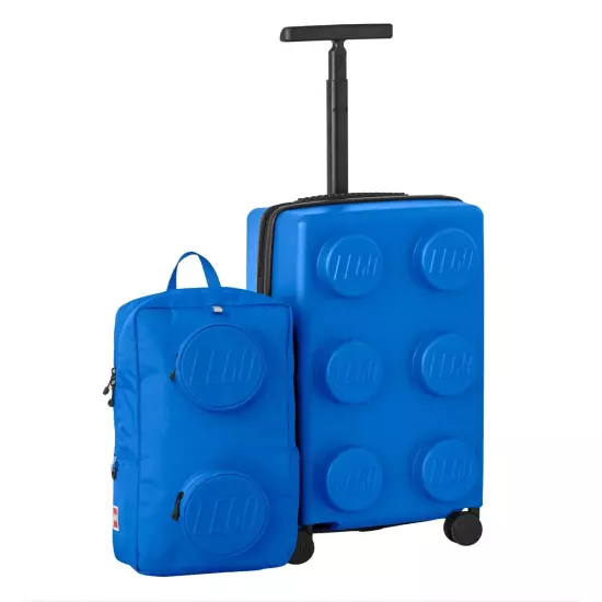 Lego Carry-on set expandable Trolley TSA lock & Backpack laptop compartment BLUE