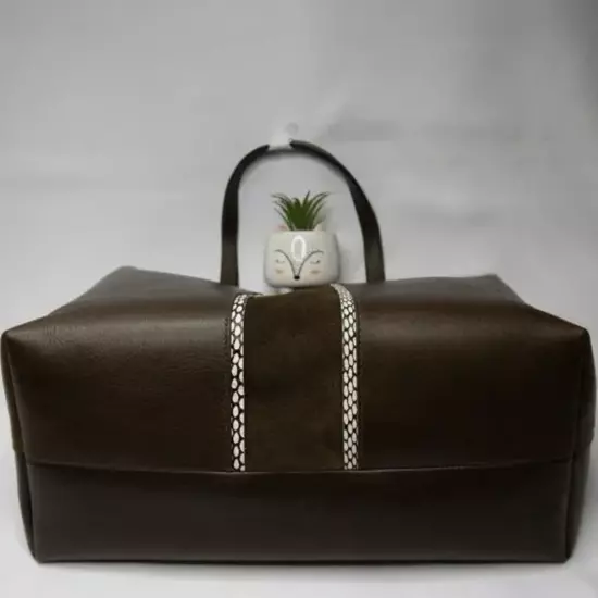 NEW Madewell Transport Tote: Suede Inset Edition