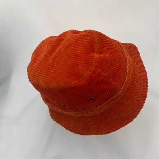 J. Crew Orange Corduroy 100% Cotton Bucket Hat Women's S/M