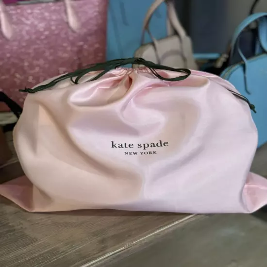 New Kate Spade Large Drawstring Dust bag size 18" x 18" Pink *Free shipping*