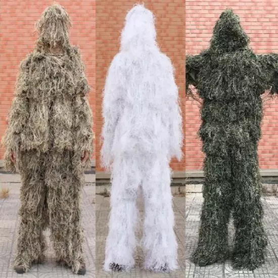 Camouflage Ghillie Suit Yowie Sniper Tactical Clothes Camo Pants Jacket Hunting