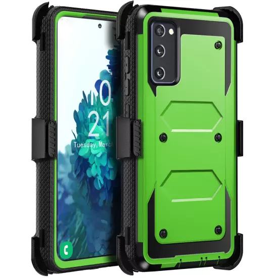 For Samsung Galaxy S20 FE 5G Shockproof Phone Case Cover w/ Belt Clip Holster