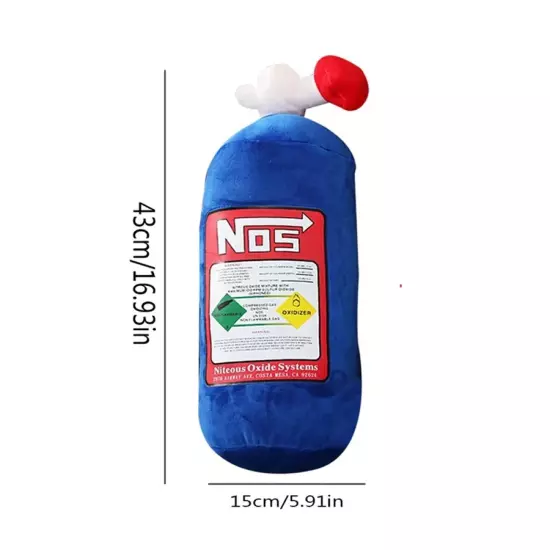 Creative NOS Nitrous Oxide Bottle New Plush Toys Pillow Stuffed Soft Turbo JDM C