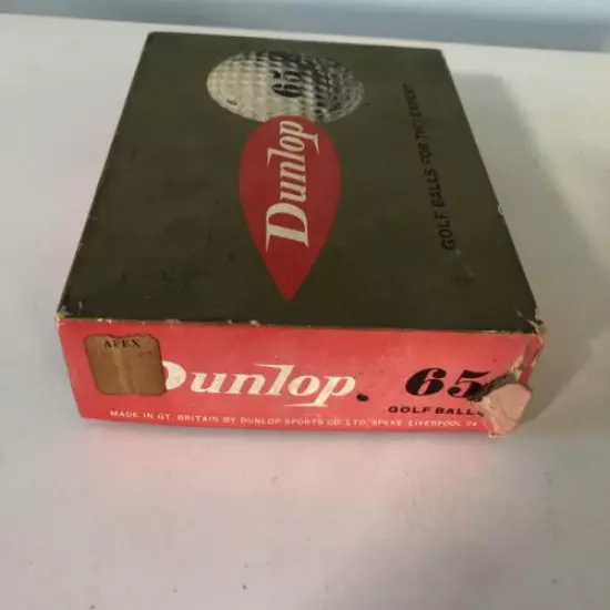 Vintage Dunlop 65 Golf Balls 7 sealed balls Made in Great Britain