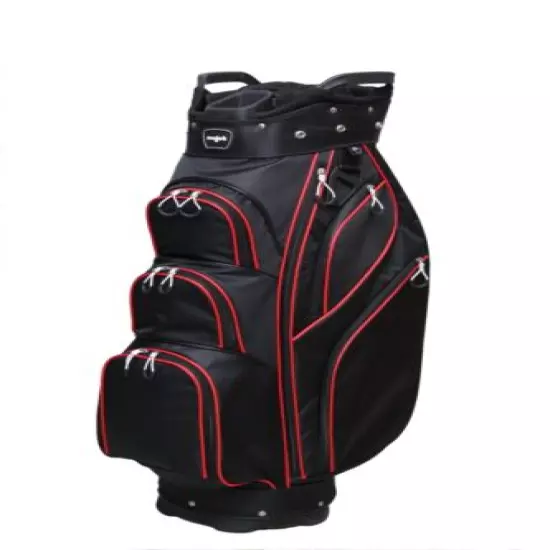 Majek Premium Men's Black Golf Bag 9.5 inch 14-way Top with Putter Sleeve