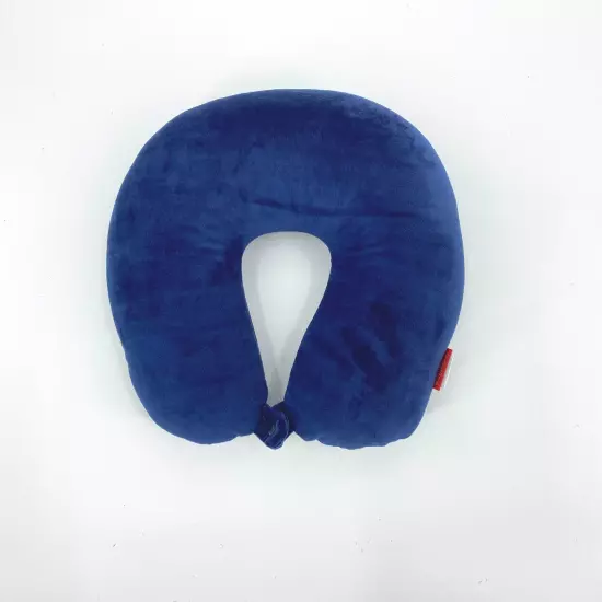 Navy Blue U Shaped Travel Pillow Neck Support Head Rest Airplane Sleep Cushion