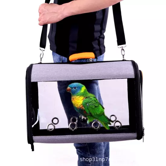 Bird Carrier Bag Bird Travel Cage with Stand Lightweight Backpack for Parrot Pet