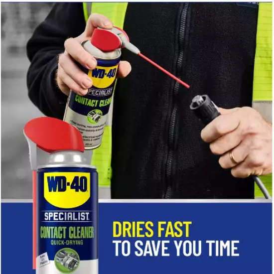 WD-40 Contact Cleaner, 11 oz. Quick-Drying Electric Equipment Cleaner with Smart