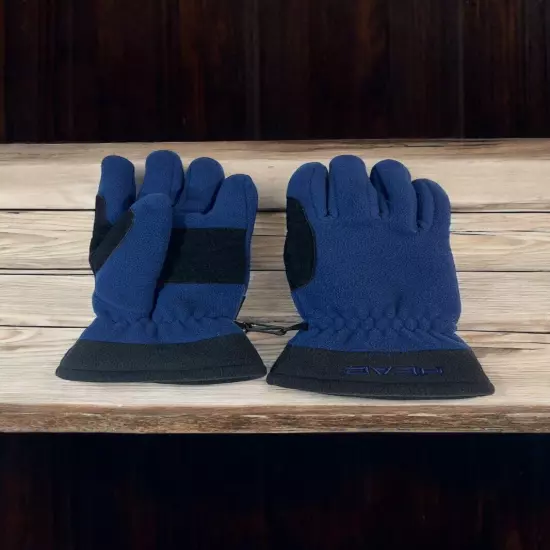 Head Men's Winter Gloves Insulated 100% Polyester Size Large Black Blue