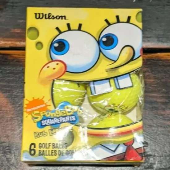 Wilson Sponge Bob Golf Balls 6 Pack