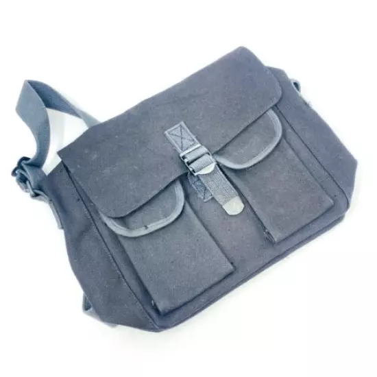 Black Shoulder Bag w/ Multi Pockets, Men / Women Unisex, Ideal for Camping