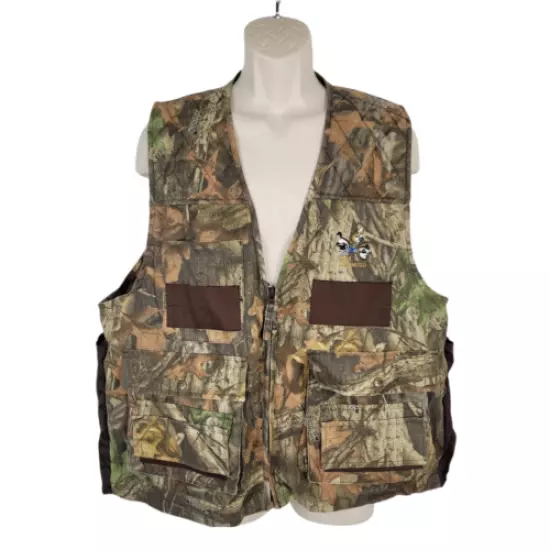 Quail Unlimited Timber Advantage Hunting Vest Size Large Camouflage Shooting